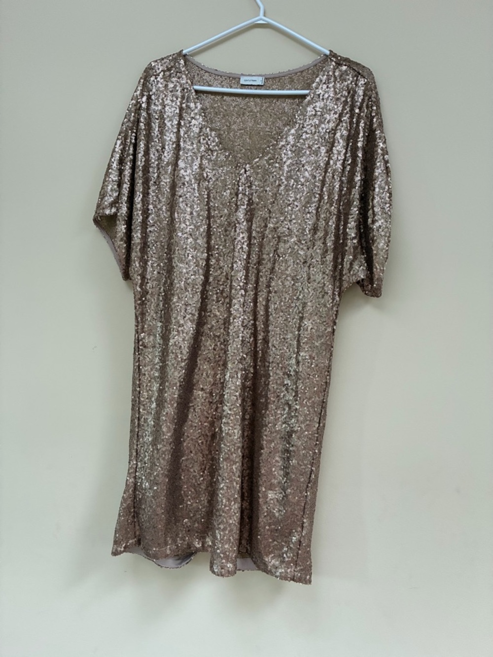 Gentle Fawn Champagne Sequin Dress